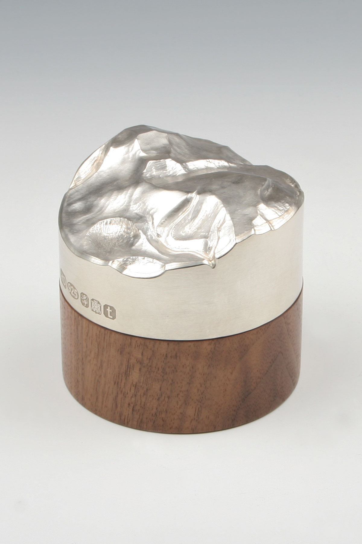 Moderne Sterling Silber Deckeldose Silberwaren silber Dose modern