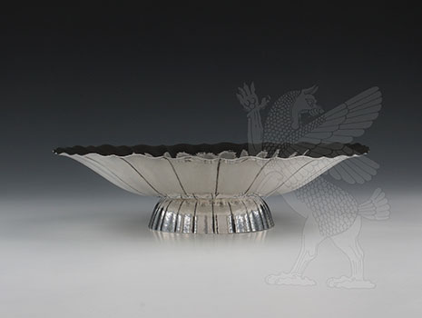 An Art Déco 800 silver footed bowl