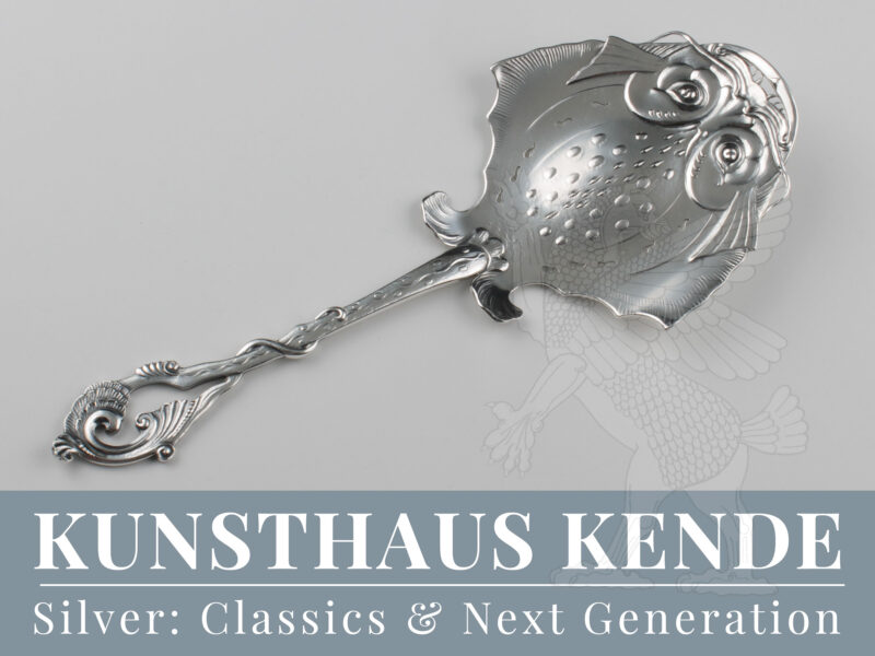 Art Nouveau sterling silver fish servers Classics Norway