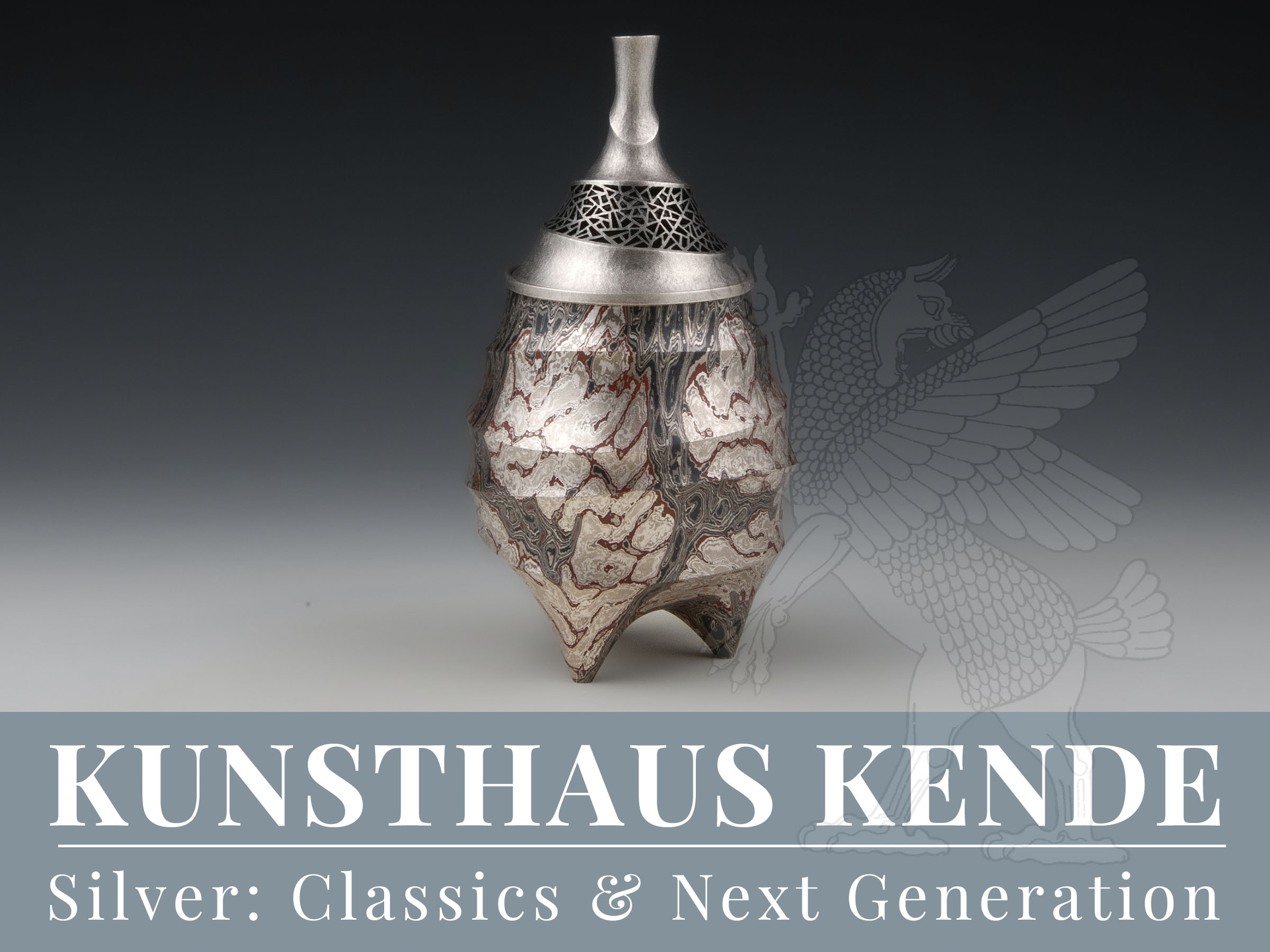 Ryuhei Sako Japan Mokume gane incense burner