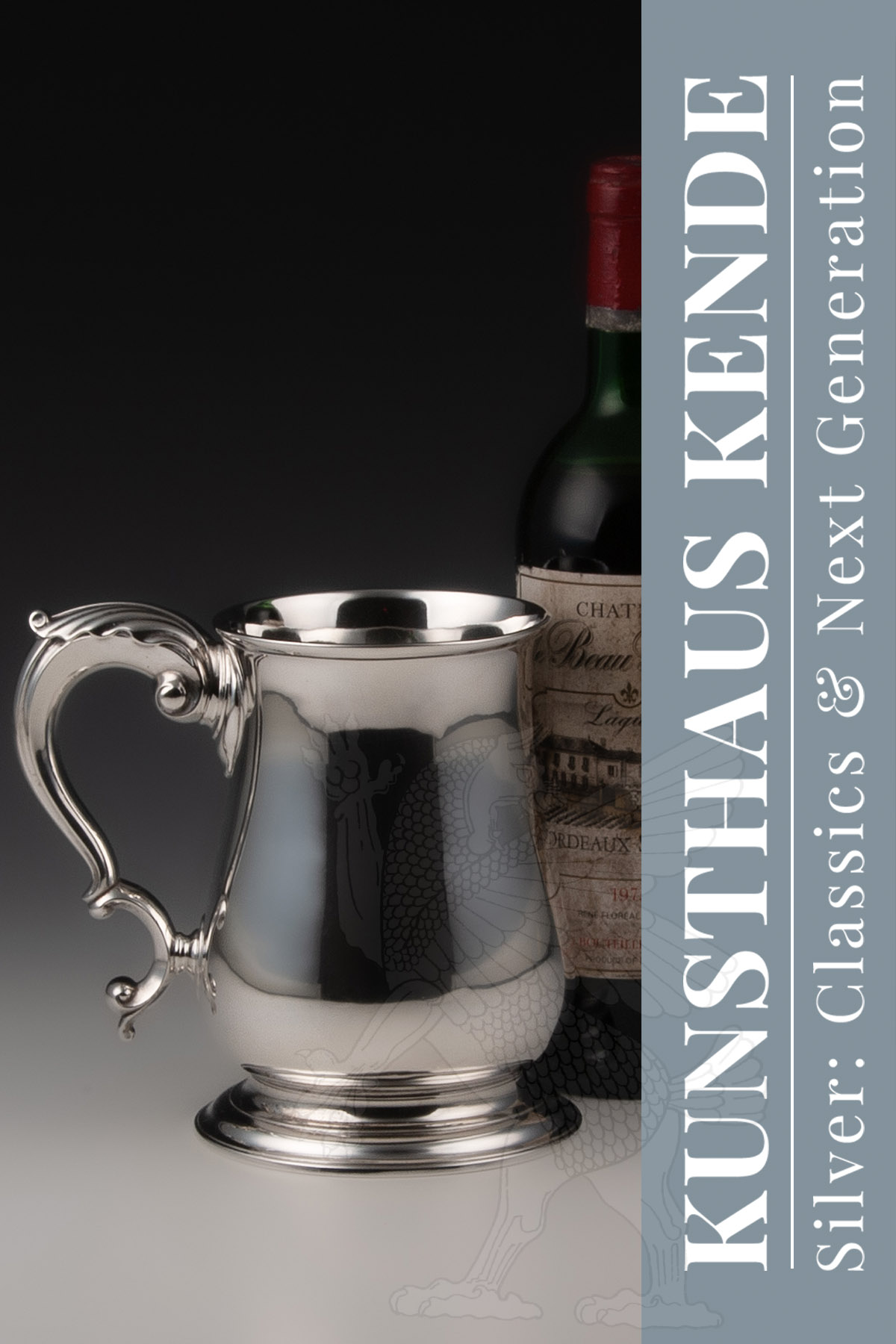 beer mug sterling silver London 1758 Georgian antique silver