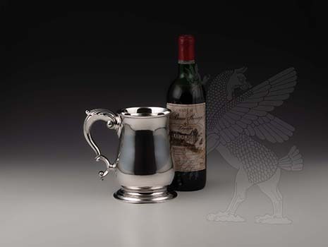 Bierkrug 925 Silber Antiquitäten London 1758