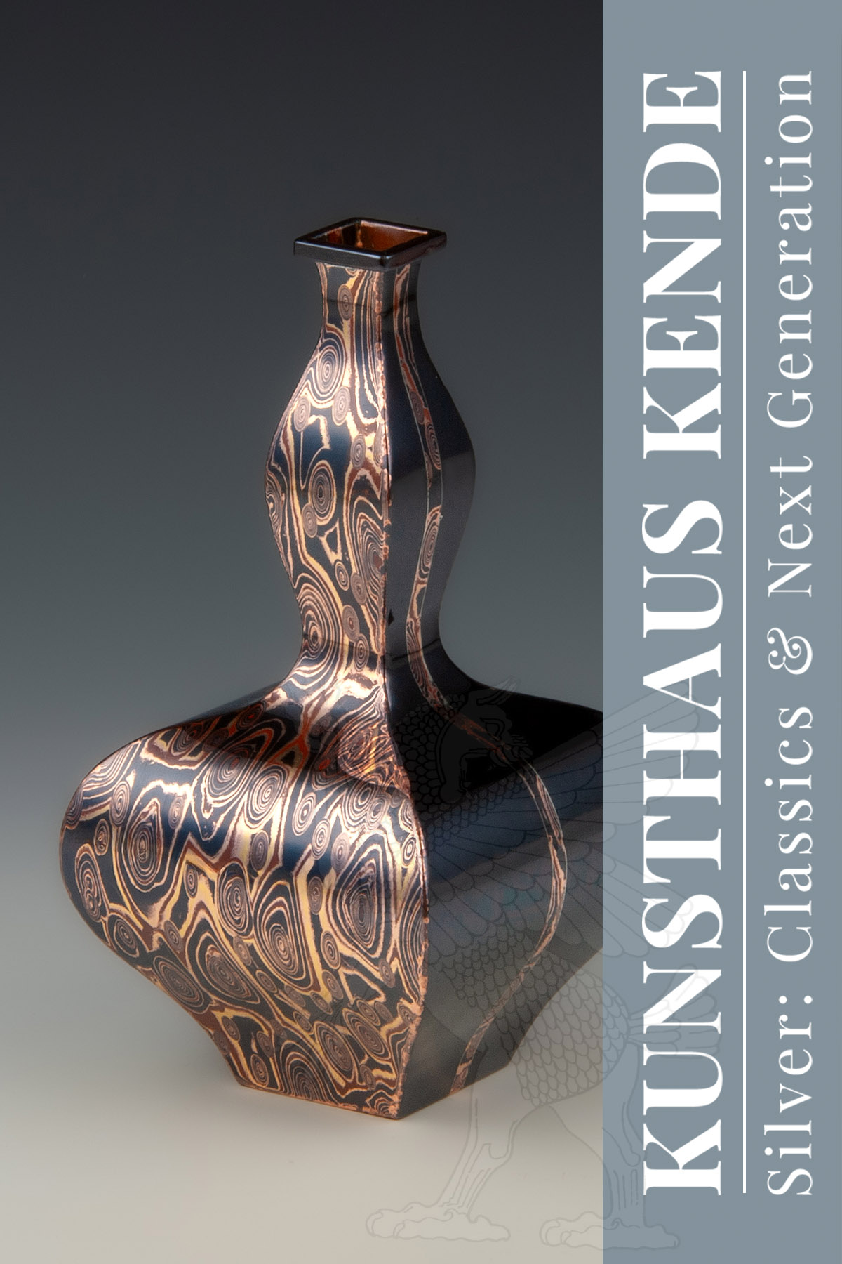 Hochwertige japanische Metalwork Vase von Bikou Hayashi angeboten von Kunsthaus Kende