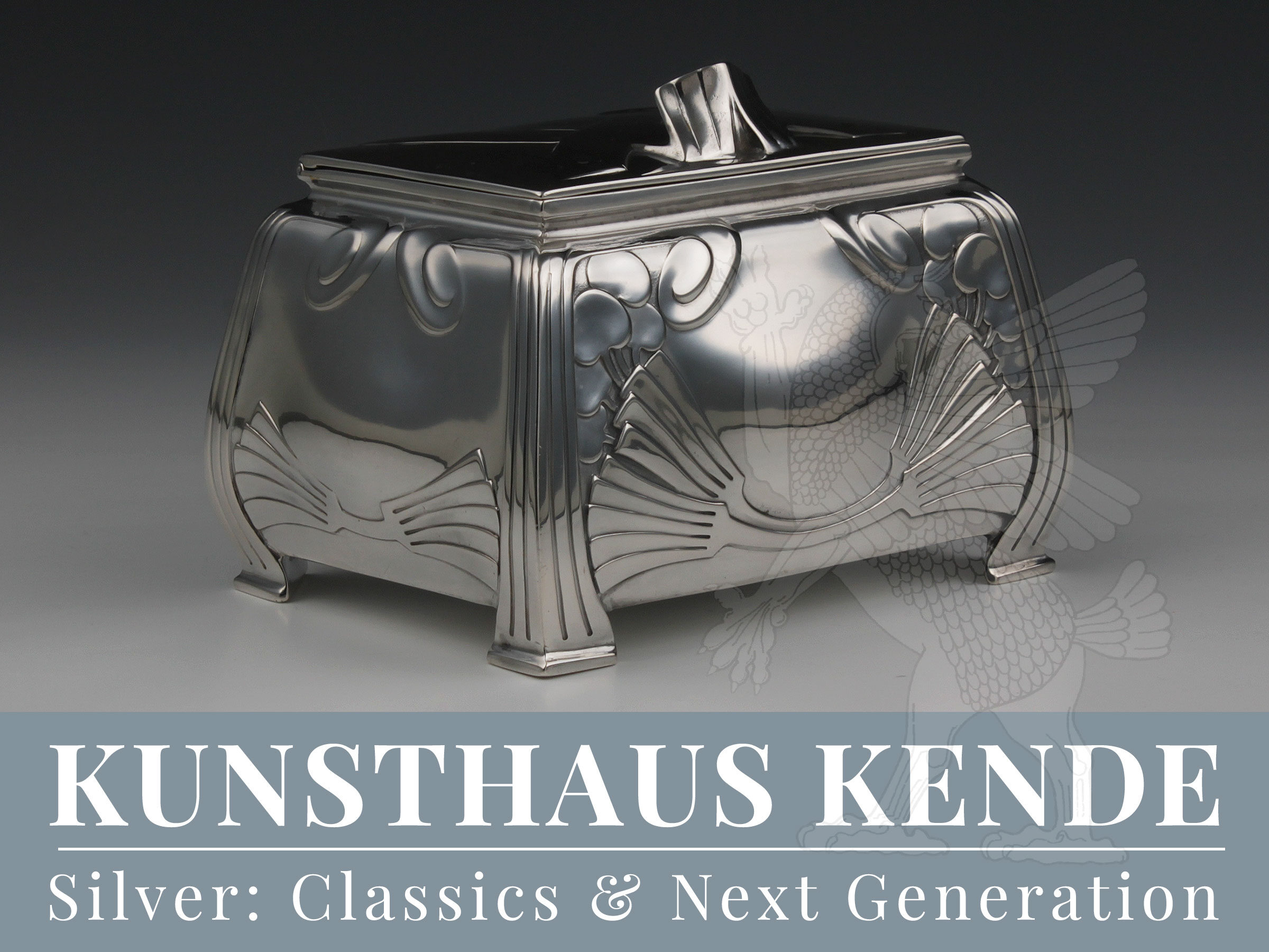 Bruckmann Silber Deckeldose Jugendstil antikes Silber Silberwaren Classics