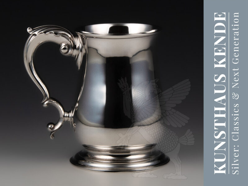 chope à bière argent massif Londres 1758 George II