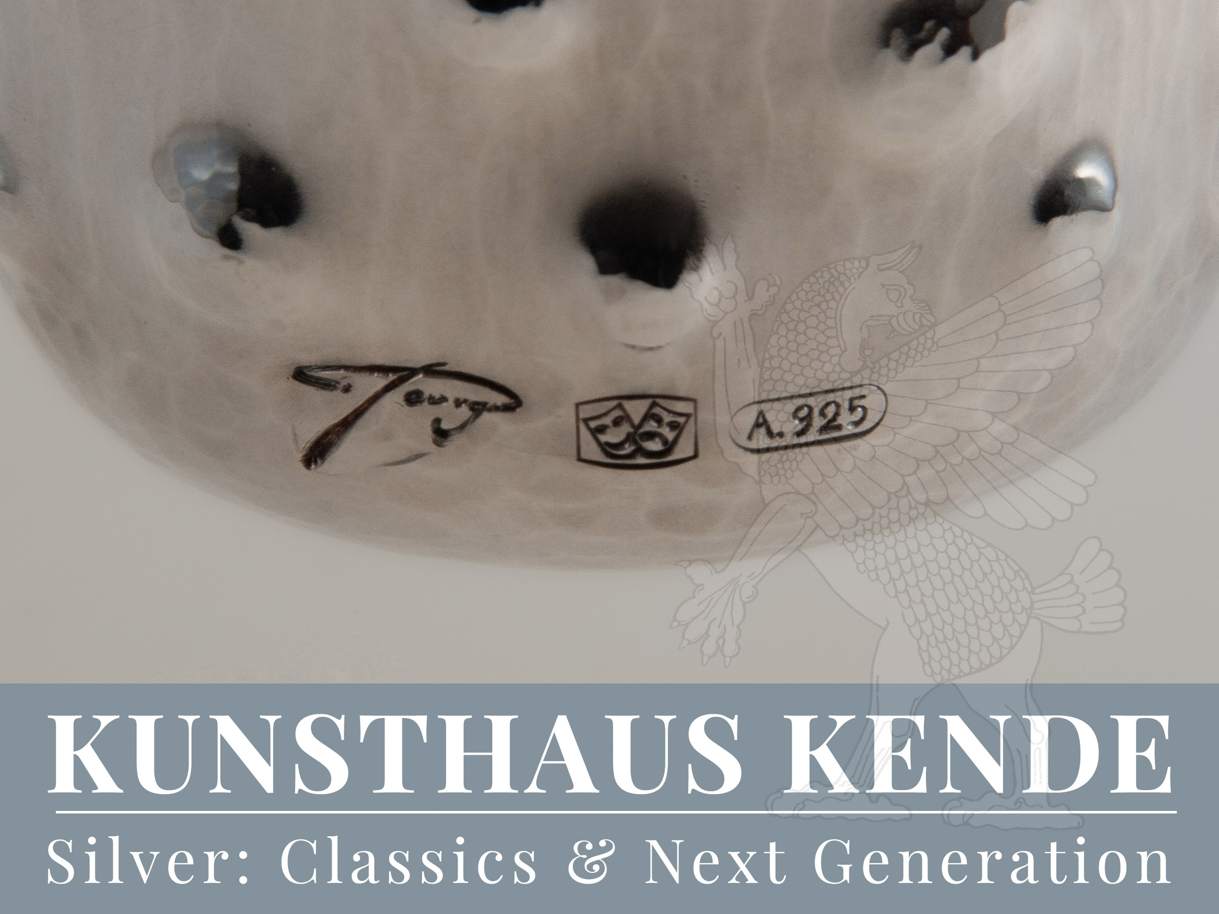 Contemporary silver beaker modern silverware