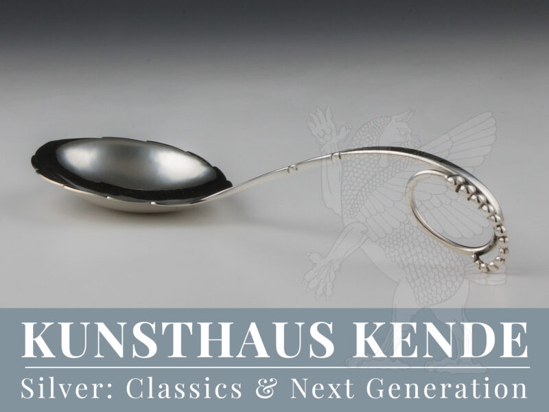 Georg Jensen 41 sterling silver large serving spoon Classics