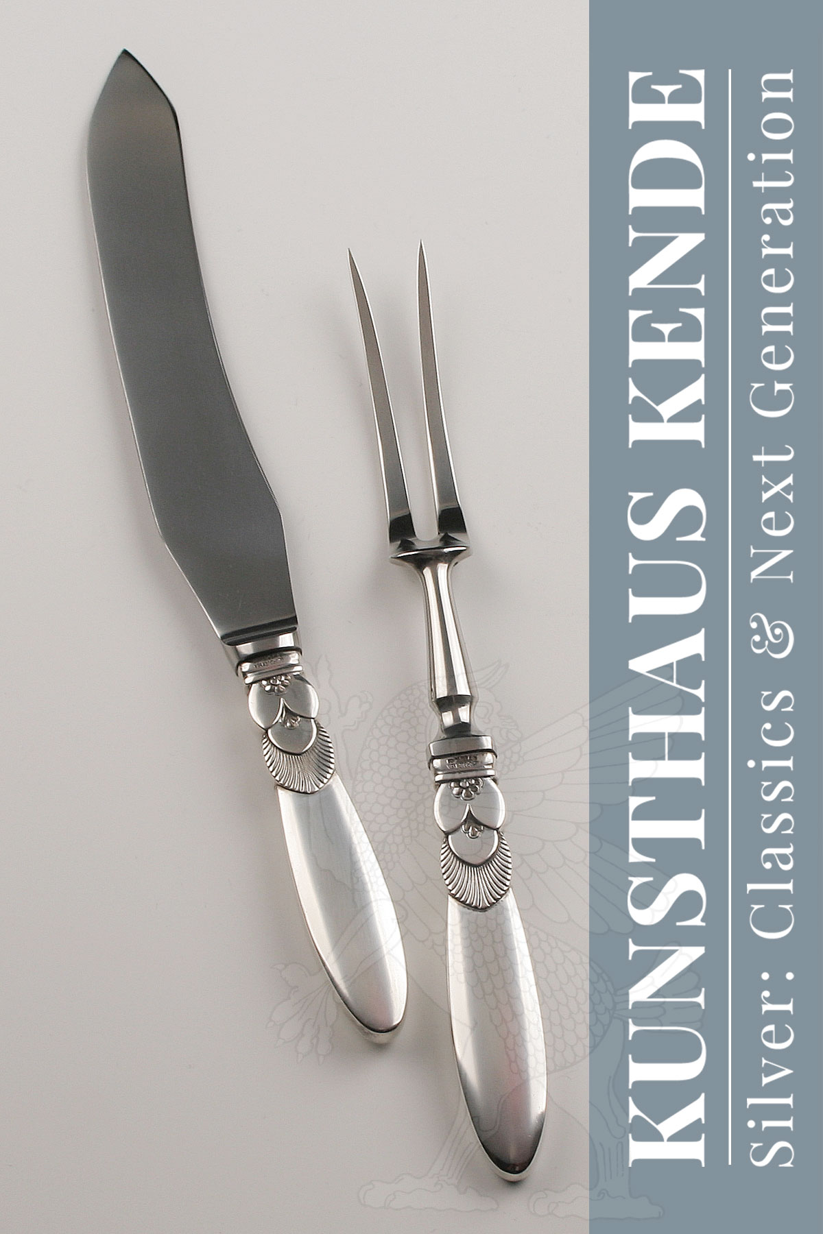 Georg Jensen Cactus Sterling Silver Cutlery Flatware Classics