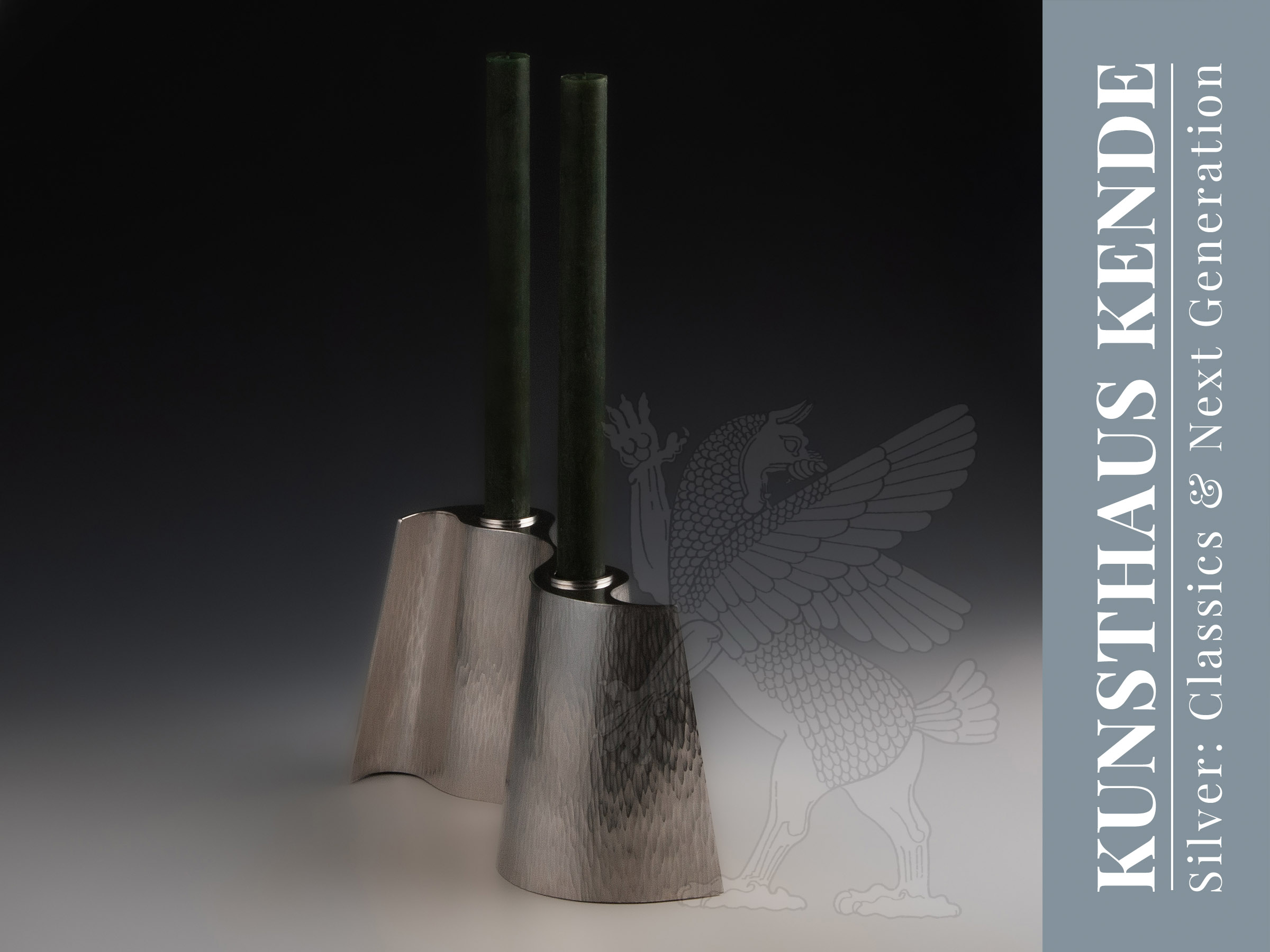 Georges Cuyvers candélabre poinçon argent art