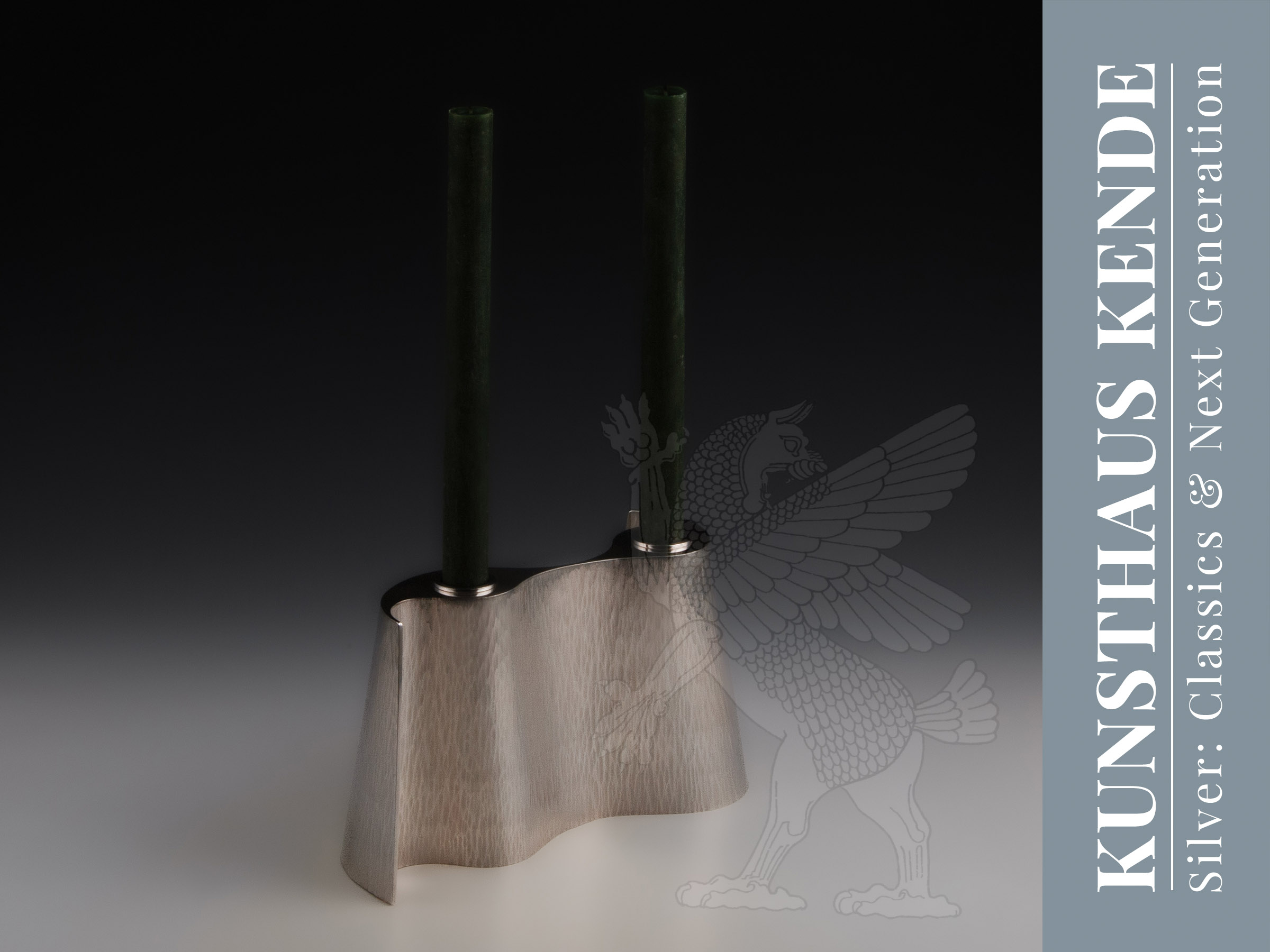 Georges Cuyvers chandelier argent massif argenterie moderne