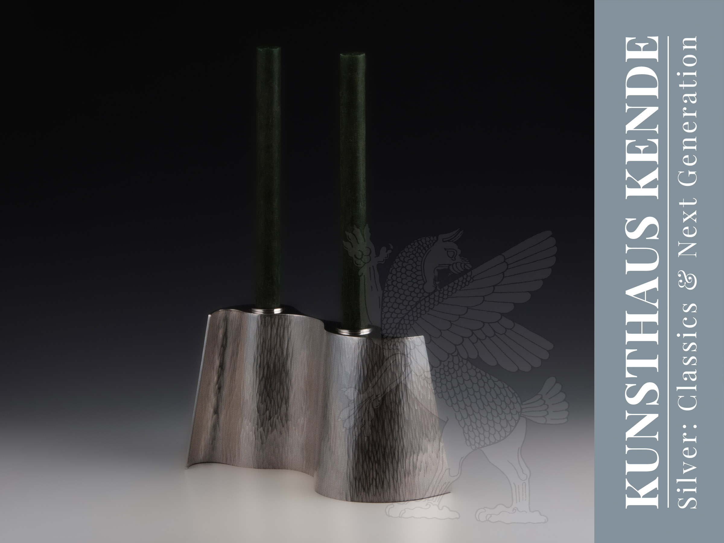 Georges Cuyvers porte bougie argent 925 poinçon