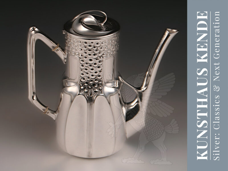 Jugendstil Silber Teekanne Kaffeekanne
