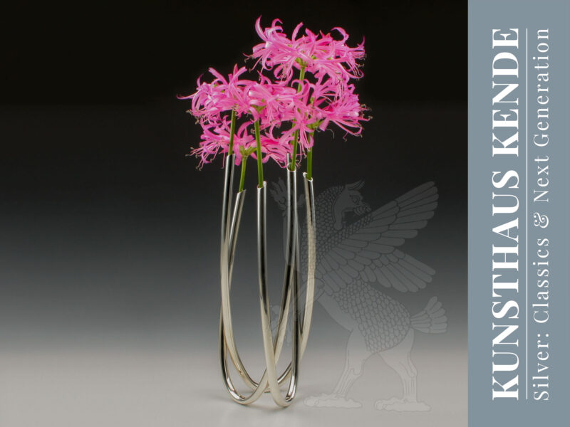 Moderne Silber Blumenvase London 2020 Tischvase Silbervase Next Generation Vase