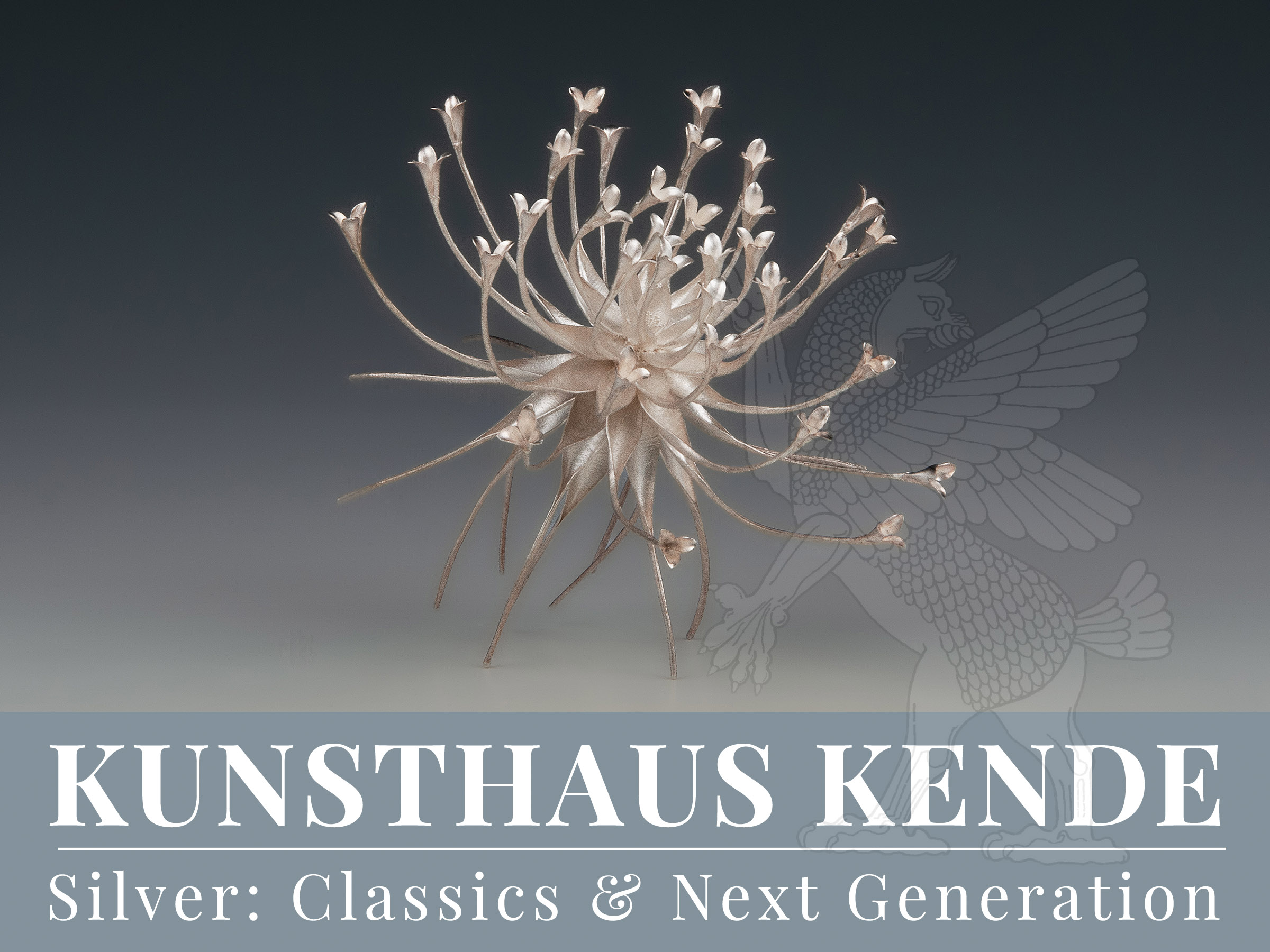 Zeitgenössische Silberarbeit eines japanischen Künstlers, moderne Silberkunst im Angebot von Kunsthaus Kende - Next Generation
