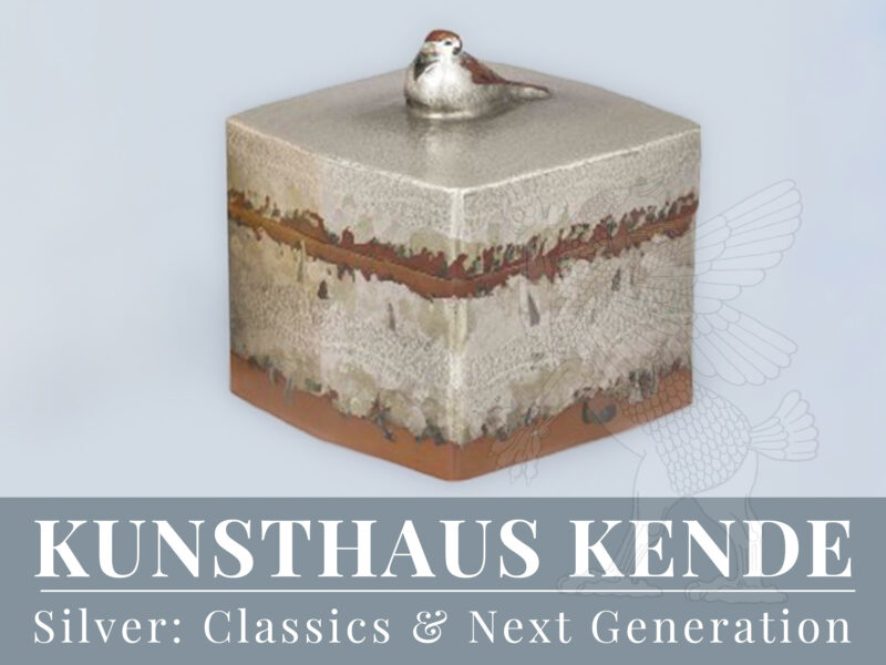 Motoko Oshiyama japanese silver box Mokume-gane