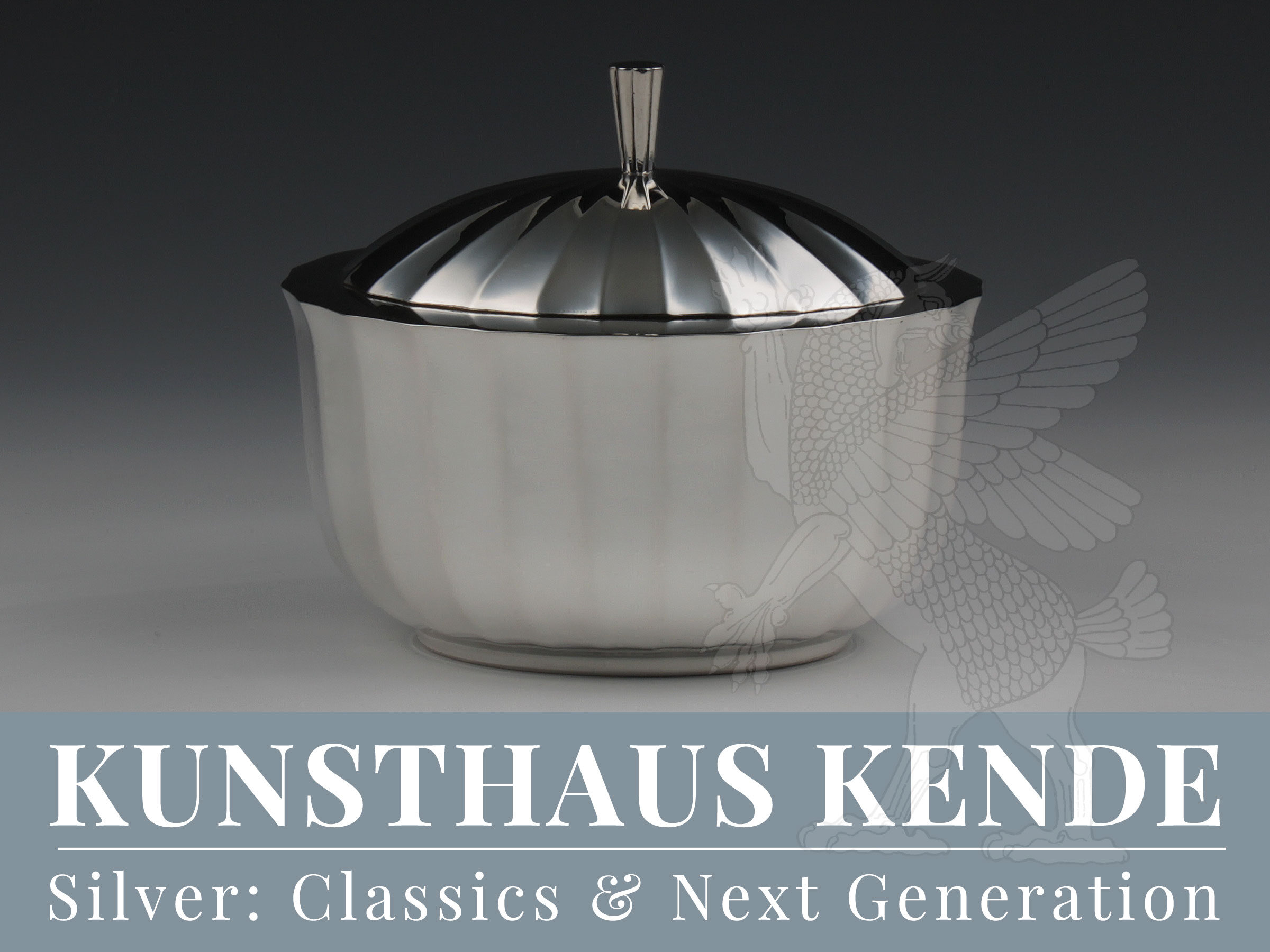 Otto Prutscher Silber Deckeldose Wien 1925 Art Deco Josef Hoffmann Classics