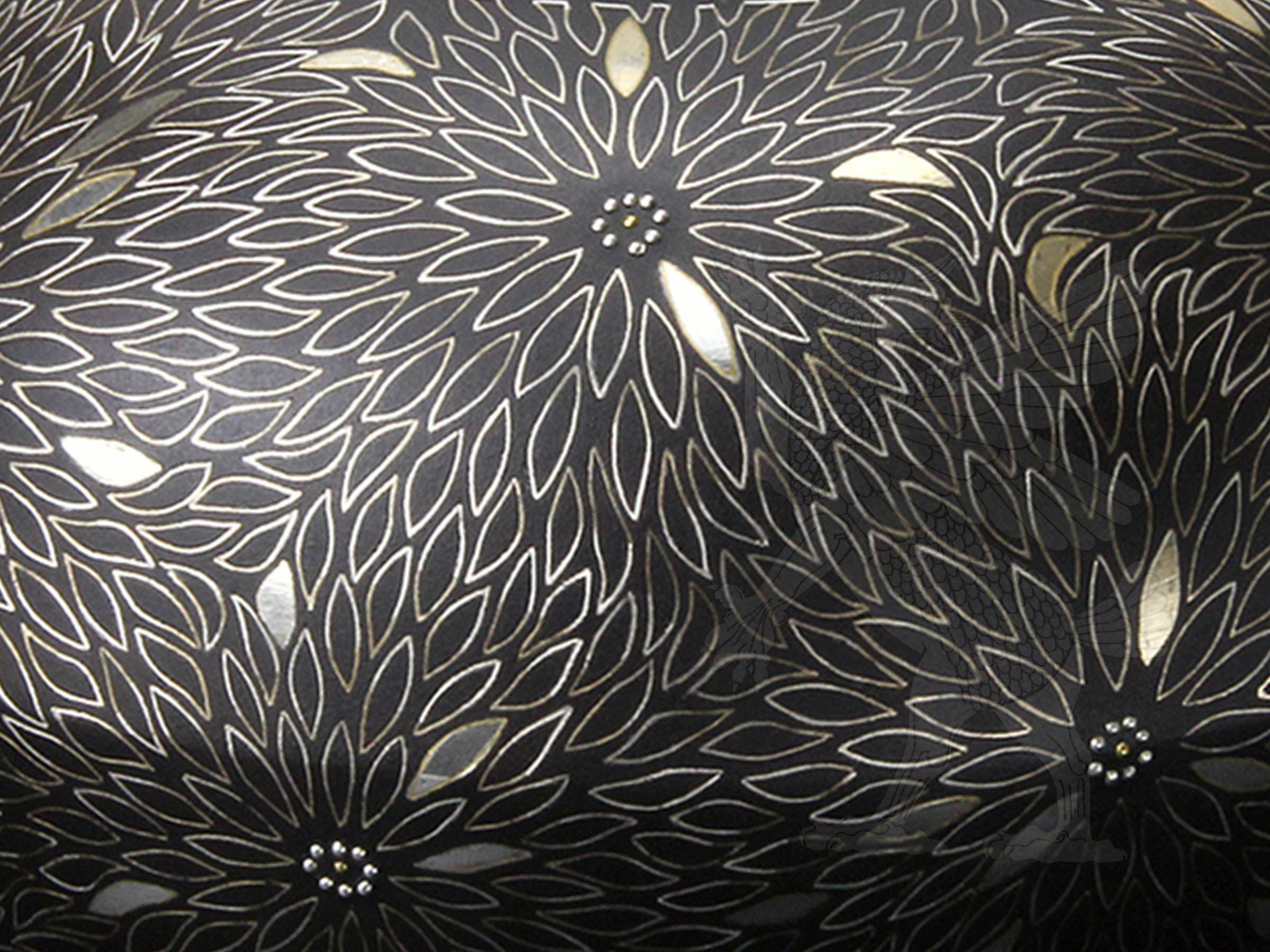 Satoshi Hara Nanako Zogan Silver Gold vase Kogei