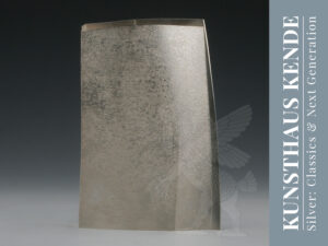Silber Vase modern Wohnzimmer Deko Blumen Art Déco next generation