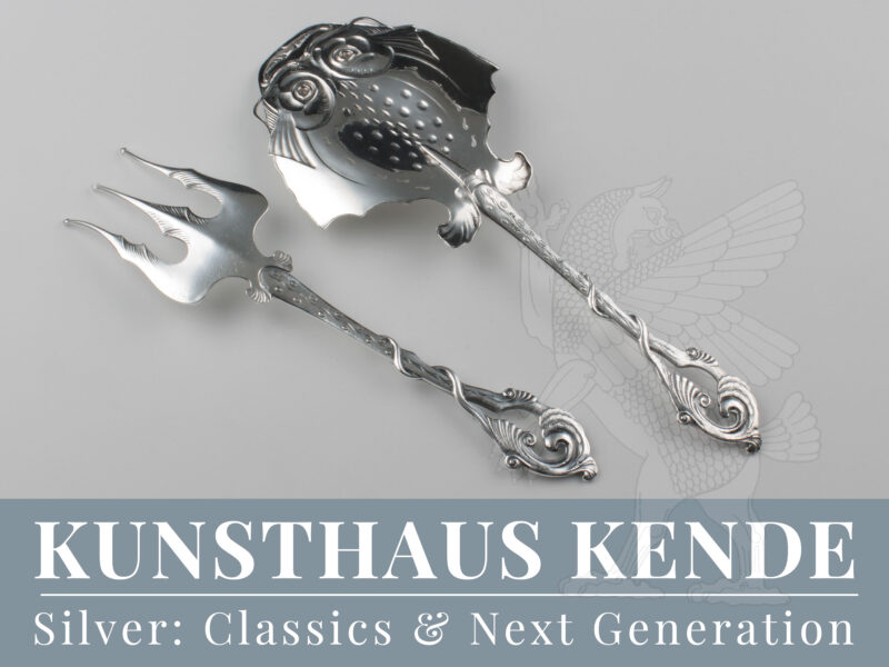 silver fish serving utensils Magnus Aase Bergen Classics