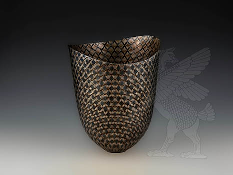 Bedeutende, große Ayaori-gane Vase