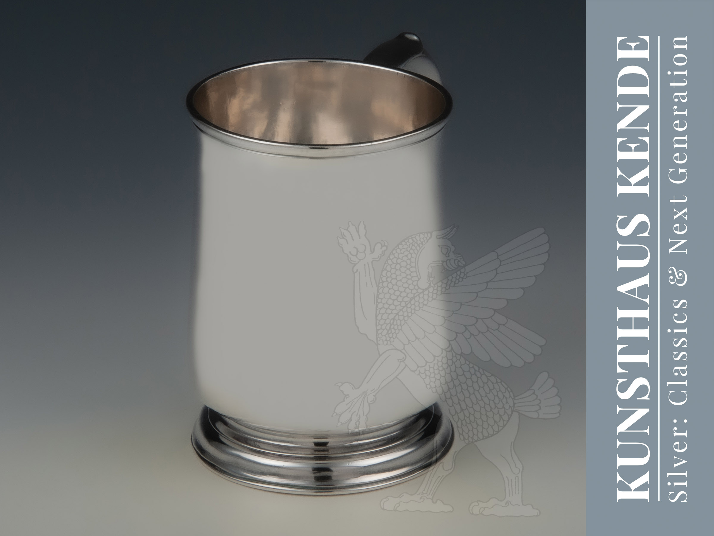 Silberbecher 925 Silber London 1731 Barockbecher