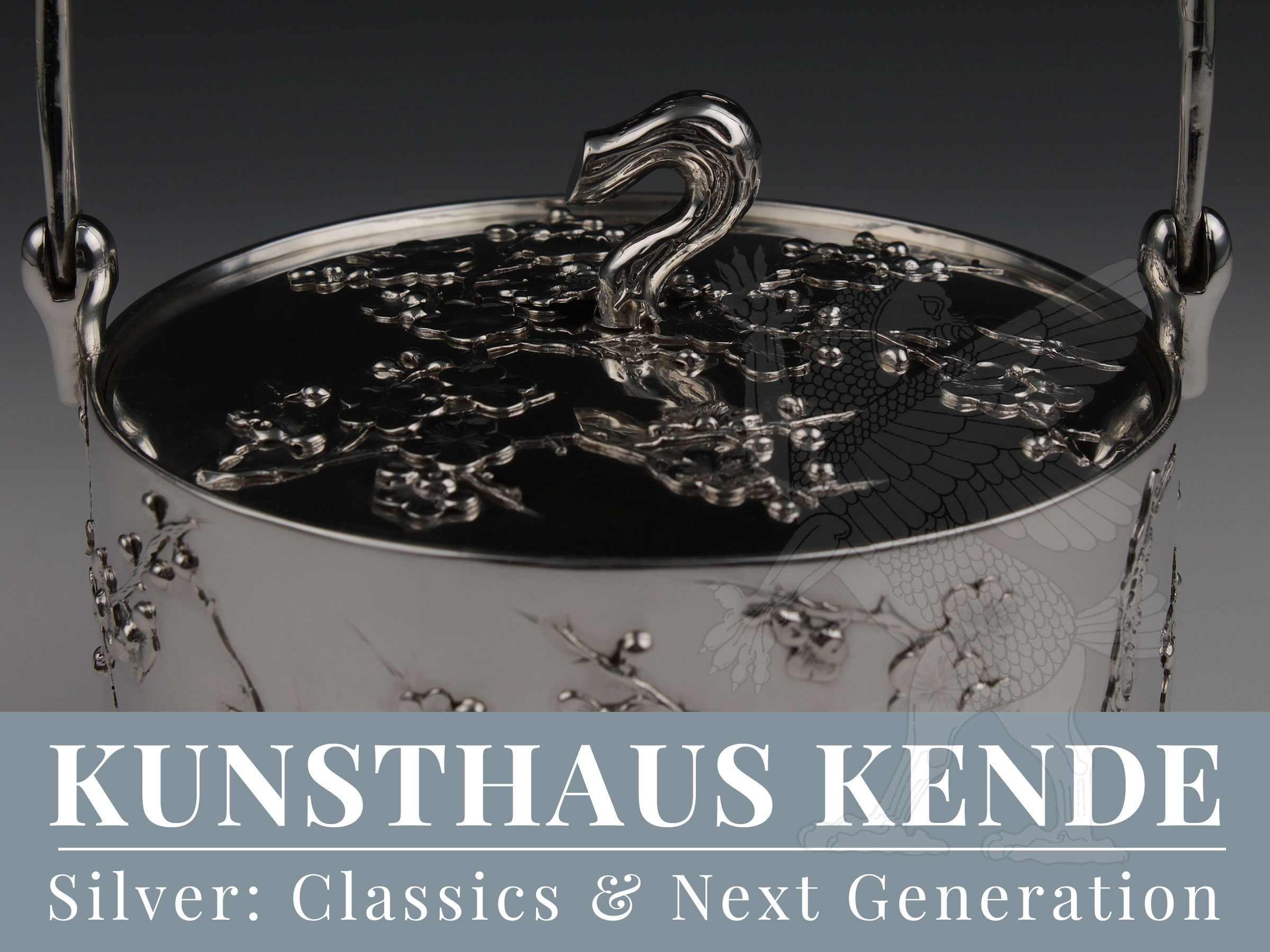 Wang Hing chinese export silver biscuit barrel 19th century Classics