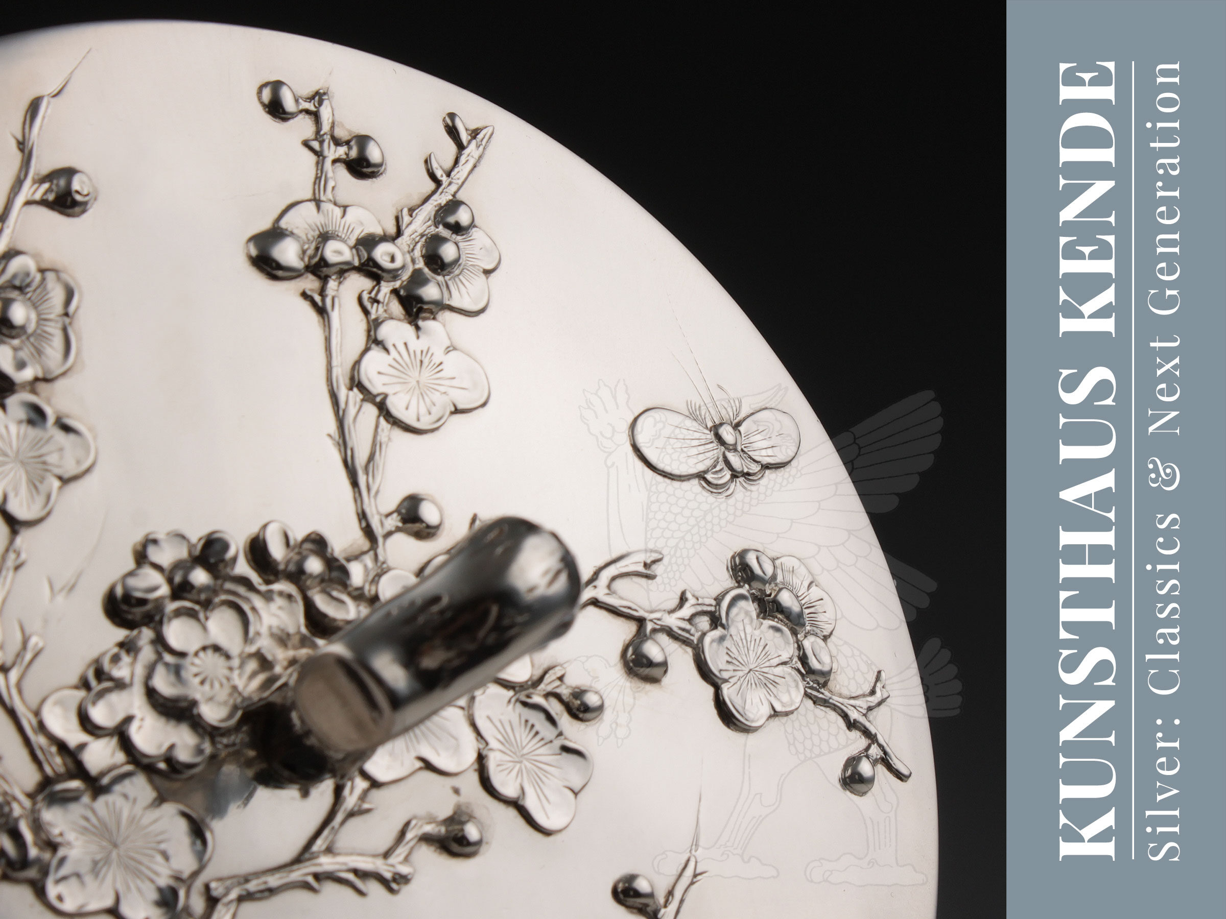 Wang Hing chinese export silver biscuit barrel Hong Kong Classics