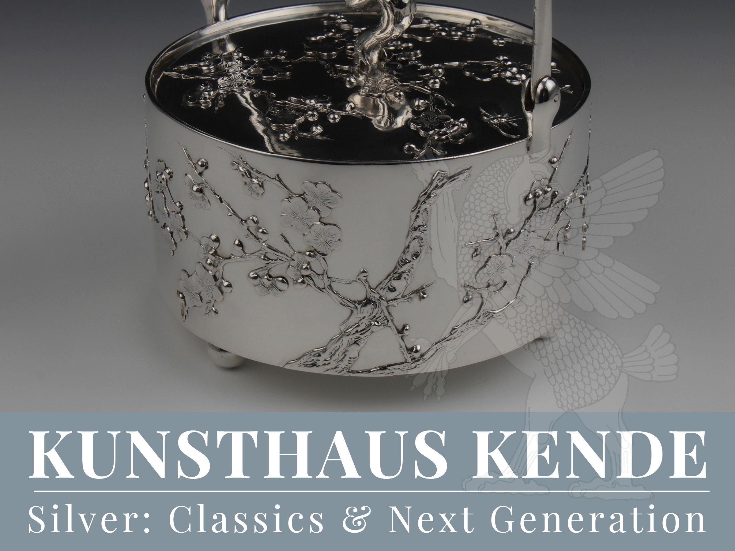 Wang Hing silver biscuit barrel china cherry antique chinese Classics