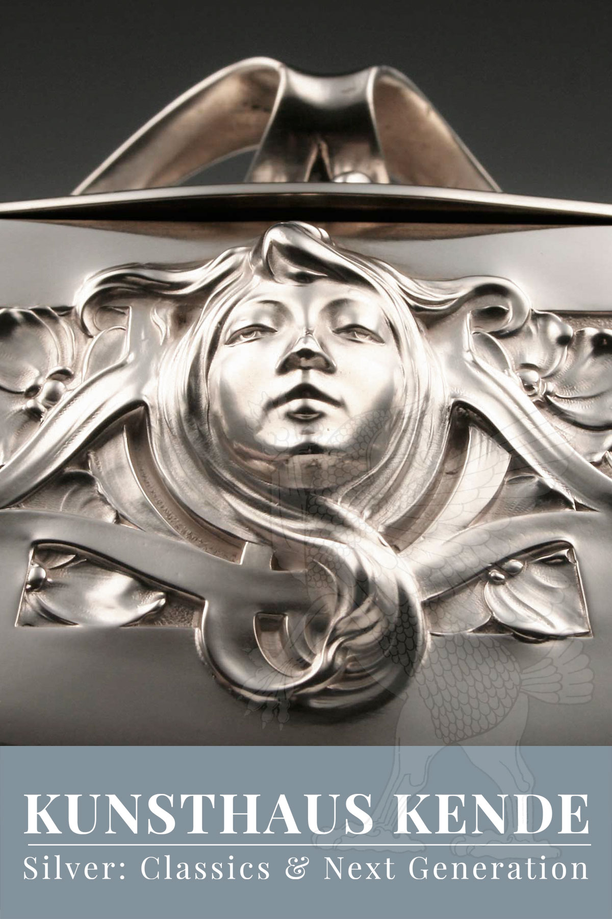 Zuckerdose 800 Silber Art Nouveau Secession Carl Stock Bruckmann & Söhne